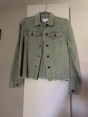 Mud Pie Olive Denim Jacket